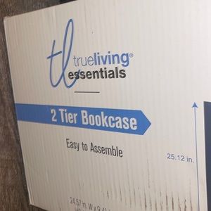 True living 2-Tier bookcase